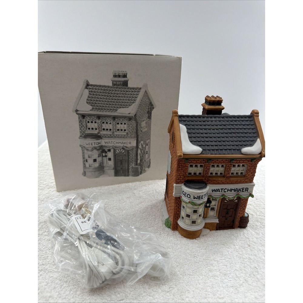 Dept 56 Dickens Village Heritage "Geo Weeton Watchmaker" Merchant Shop #5926-9